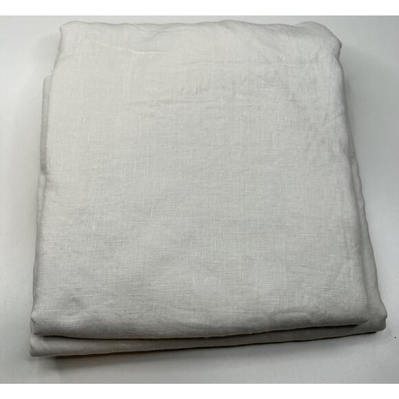 NWT Pottery Barn 3-in-1 Pole Top Belgian Flax Linen Blackout Curtain 42”x36”